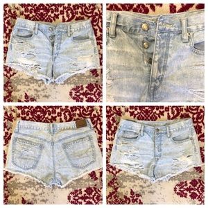 American Eagle Hi-Rise Denim Shorts Size 6